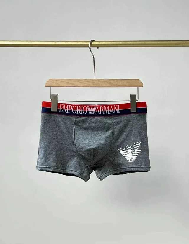 Emporio Armani Underwear Men's logo waistband boxer briefs, 3-piece set product detail image 7