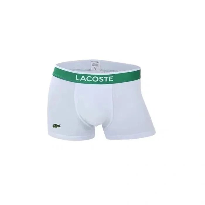 Lacoste Underwear Men's Boxer Briefs — A gift box containing three pieces [White White White]