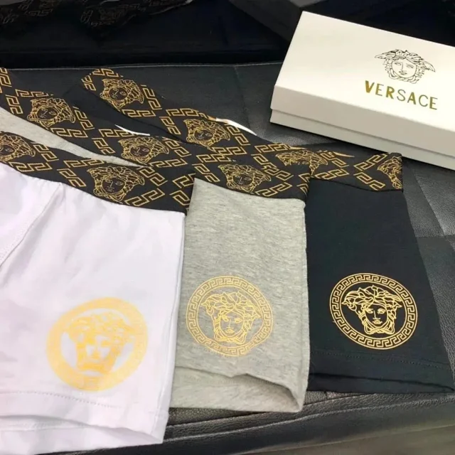 Versace Underwear Medusa and Greek Key Waistband Boxer Briefs product detail image 6