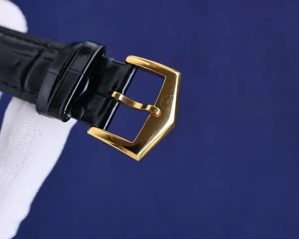 Patek Philippe Calatrava Black Dial Diamond Bezel Mechanical Watch Watches - 16