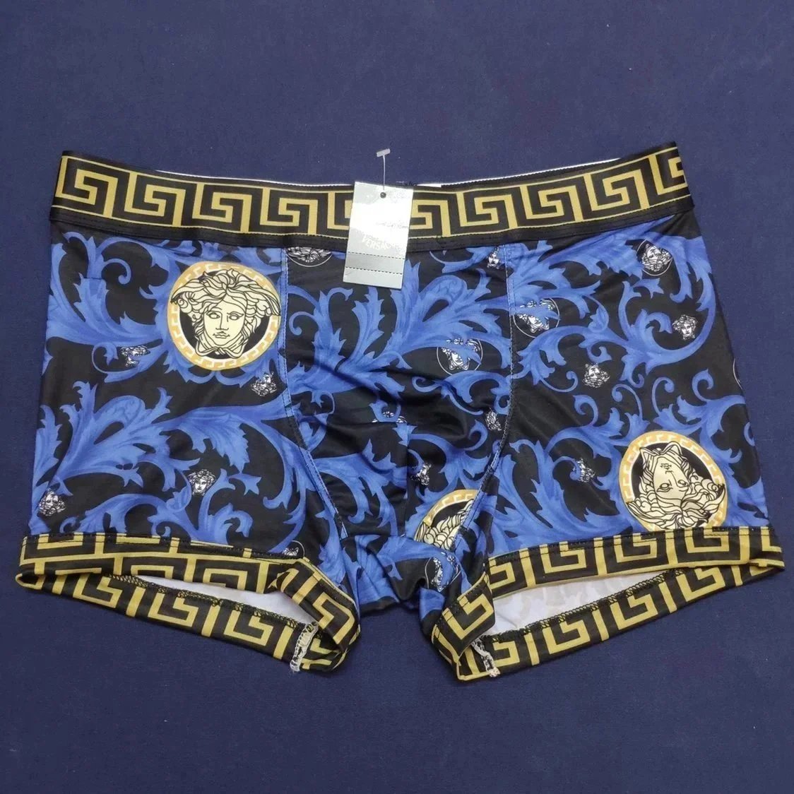 Versace Underwear Men's Baroque Medusa Print Boxer Briefs, 3-Pack image 3