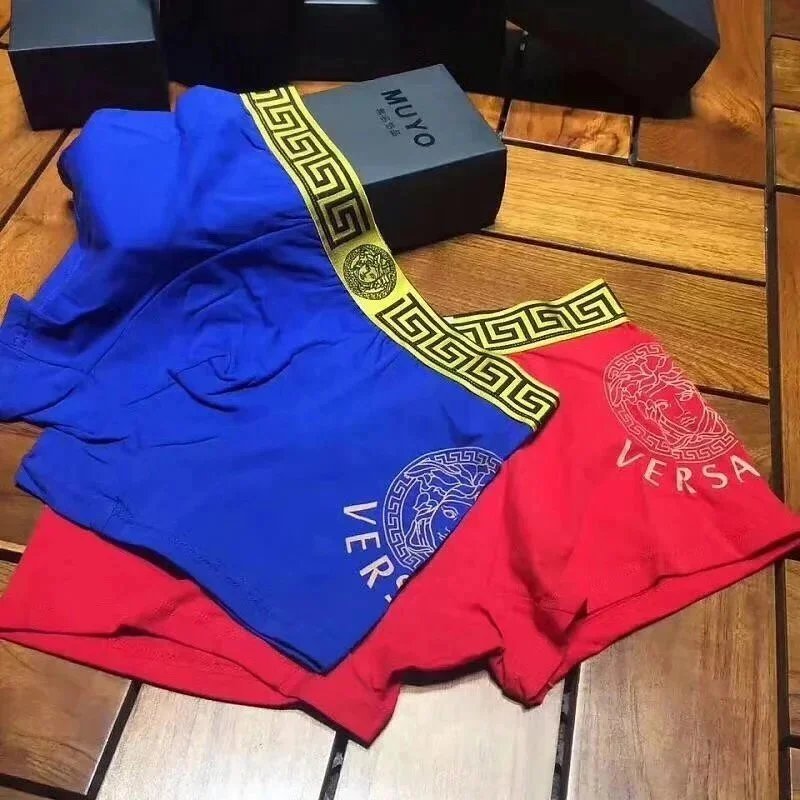 Versace Underwear Men's Medusa and Greek Key Boxer Briefs image 4