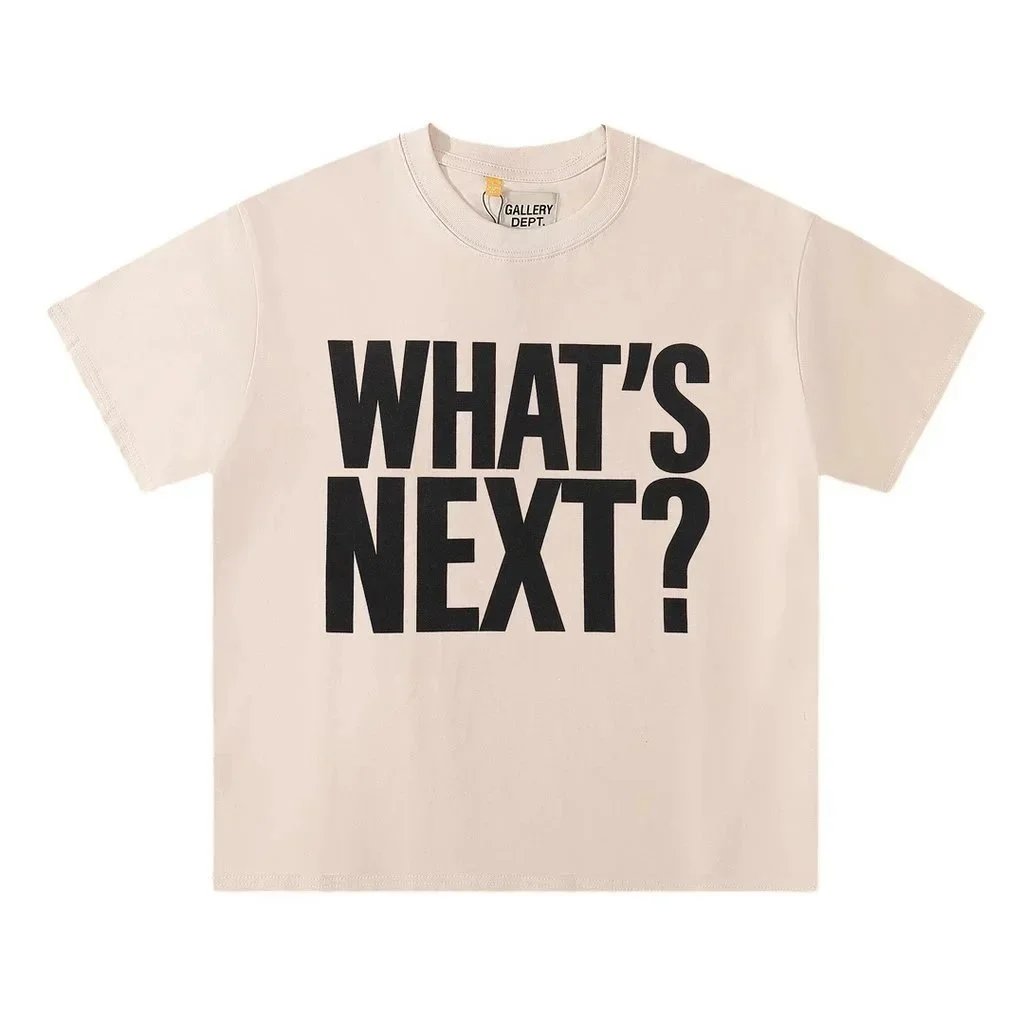 Gallery Dept What's Next? Beige Casual T-Shirt