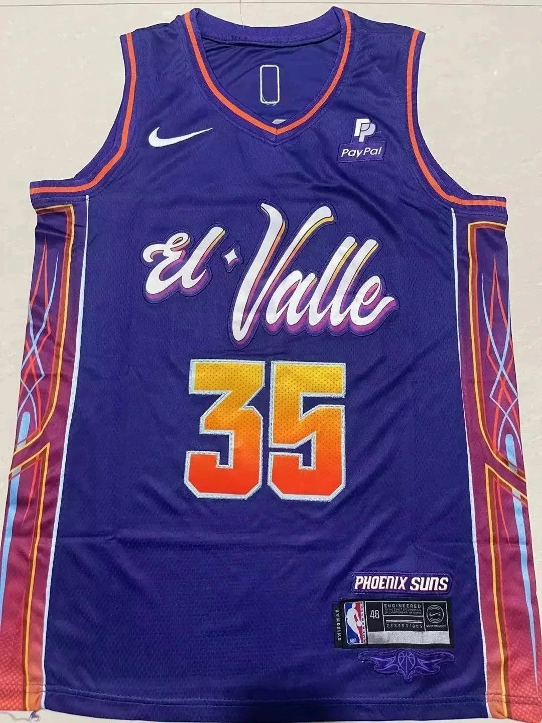 Nike Phoenix Suns City Edition Jersey Purple Orange White - 4