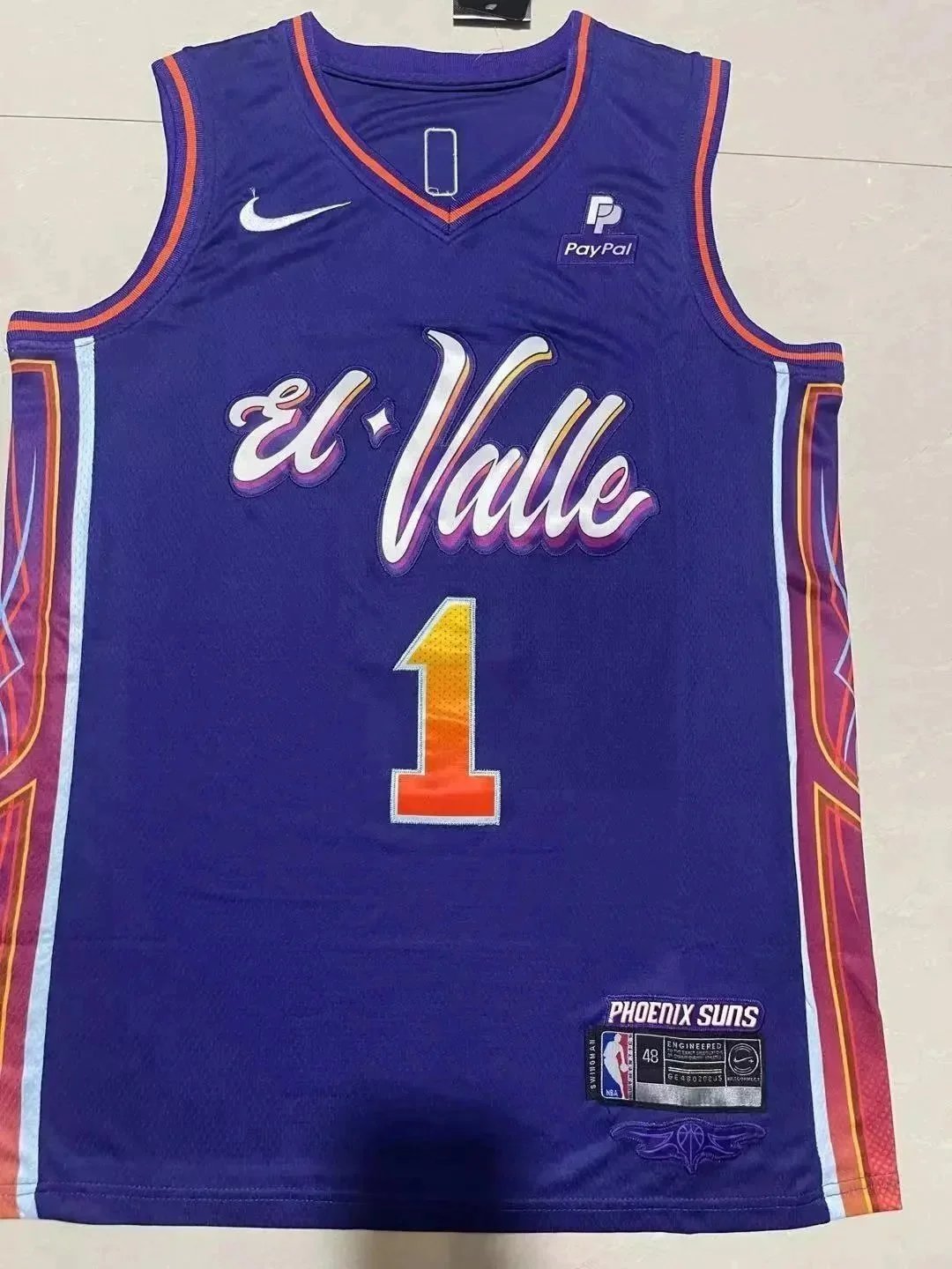 Nike Phoenix Suns City Edition Jersey Purple Orange White - 6