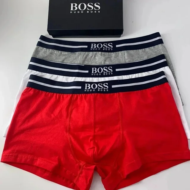 BOSS Underwear Men's Boxer Briefs, 3-Pack product detail image 3
