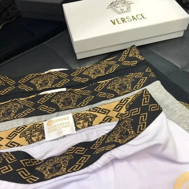 Versace Underwear Medusa and Greek Key Waistband Boxer Briefs product detail image 7