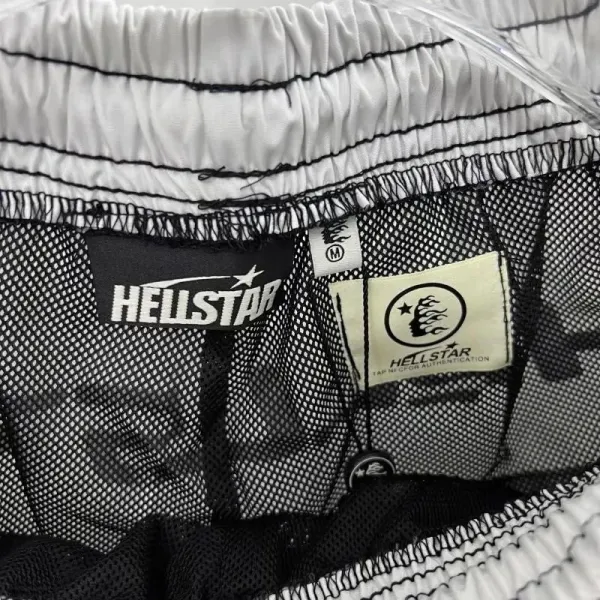 Hellstar Logo Side-Stripe Shorts Blue / White - 5