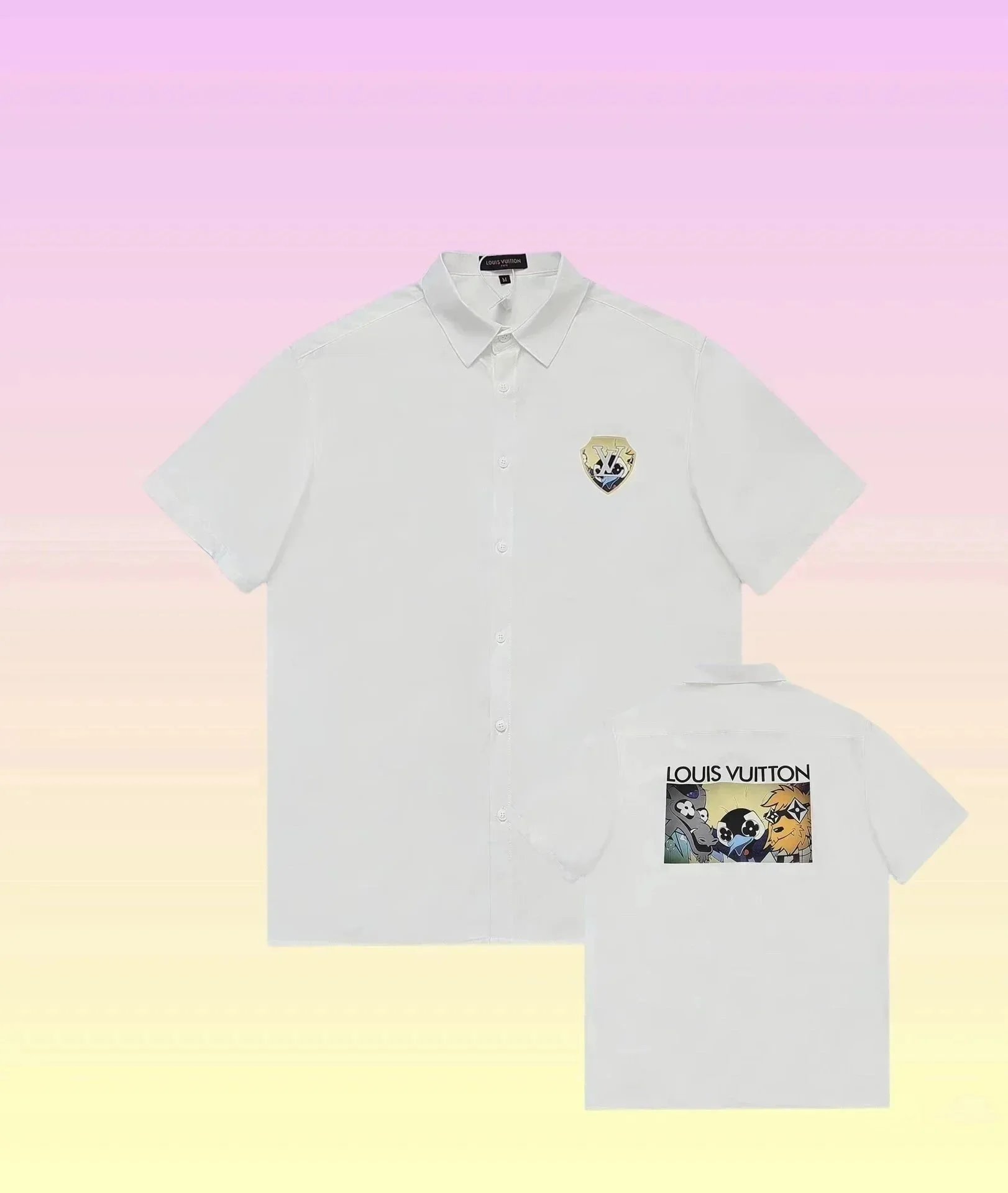 Louis Vuitton White Short Sleeve Shirt