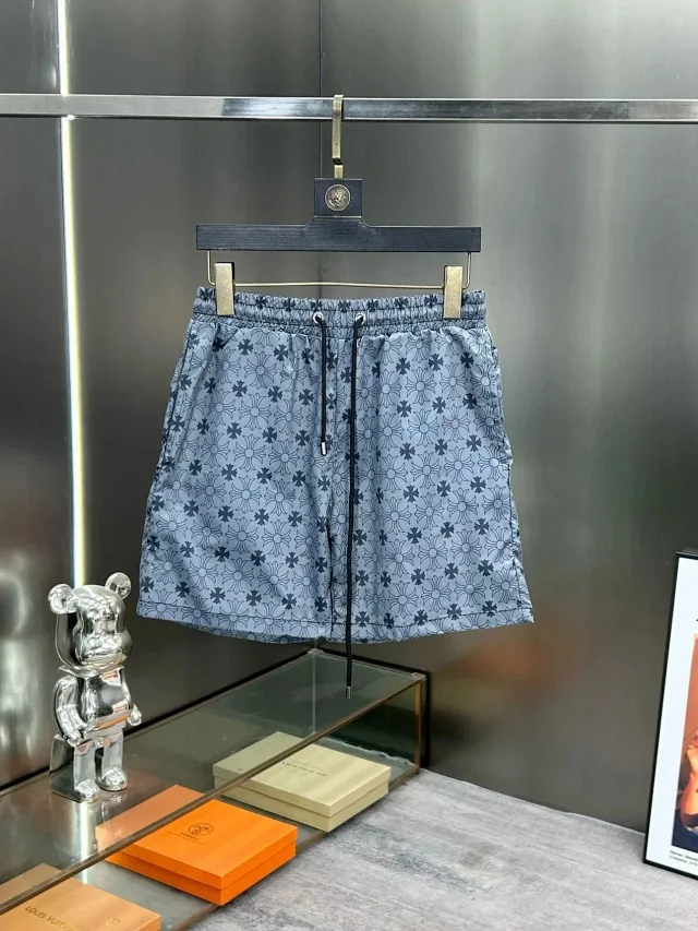 Chrome Hearts Shorts Elastic-Waist Drawstring with Floral Cross Print product detail image 2