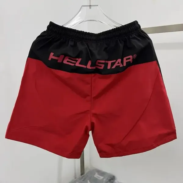 Hellstar Logo Side-Stripe Shorts Blue / White - 11