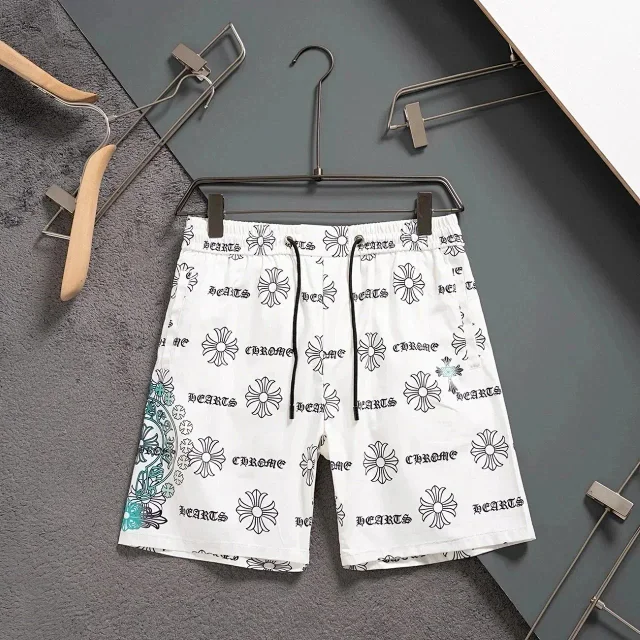 Chrome Hearts Shorts Elastic-Waist Drawstring with Floral Cross Print product detail image 7