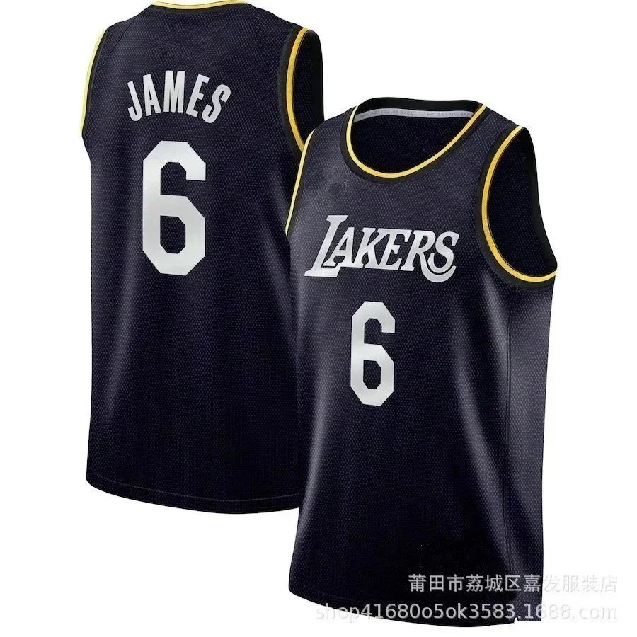 Unbranded Football Jerseys Los Angeles Lakers basketball jersey with player name and number image 5