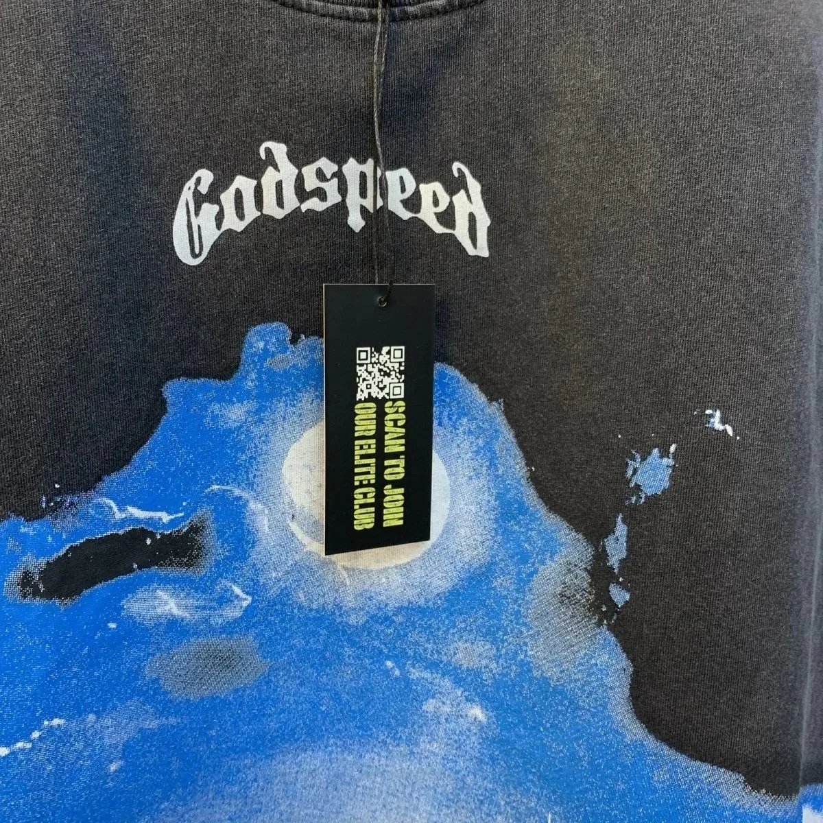 Godspeed Graphic Print Black Oversized T-Shirt - 28