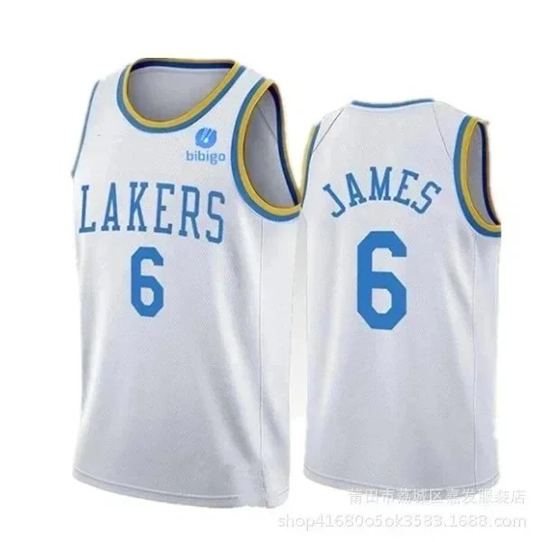 Unbranded Football Jerseys Los Angeles Lakers basketball jersey with player name and number image 3