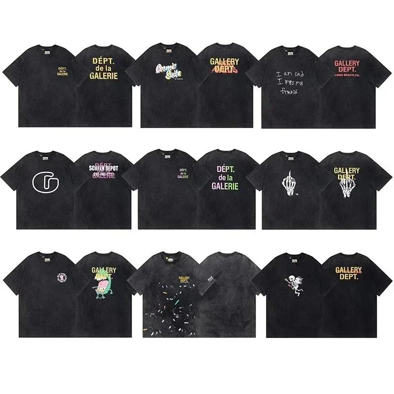 Gallery Dept Black Graphic Print T-Shirt
