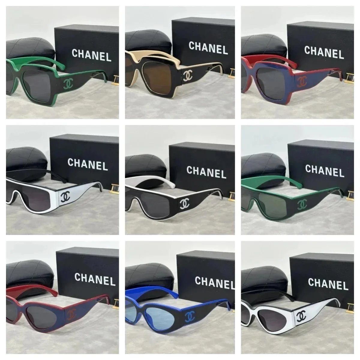 Chanel Sunglasses Multi Color Fashionable Eyewear