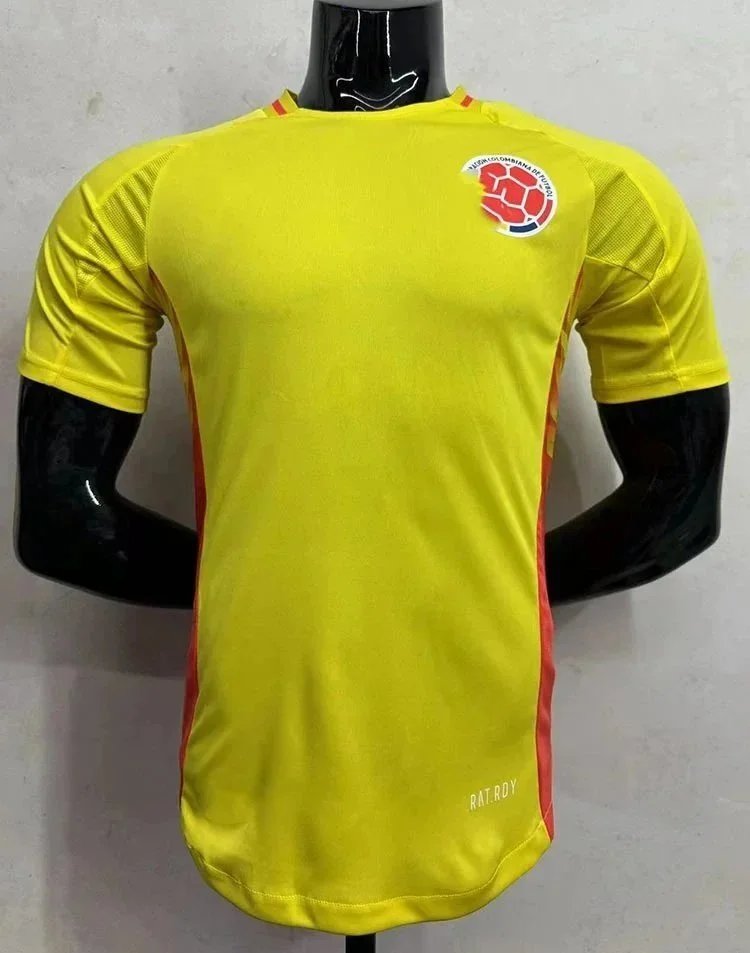 Design Colombia National Football Team Training Jersey Yellow Jersey - 1