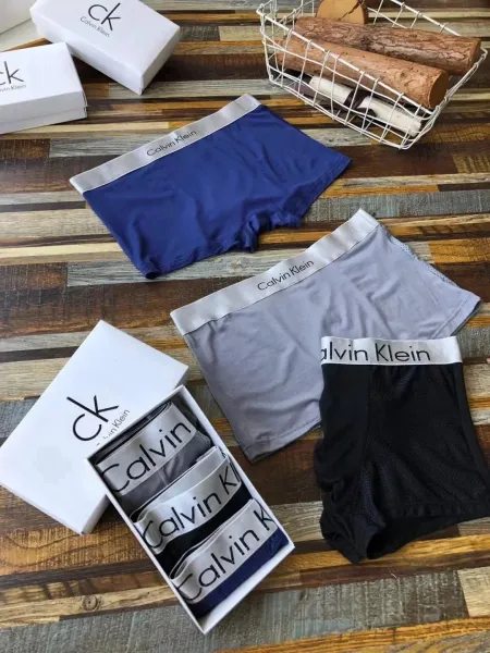 Calvin Klein Mesh Boxer Briefs in Black, Gray, and Navy Underwear - 9