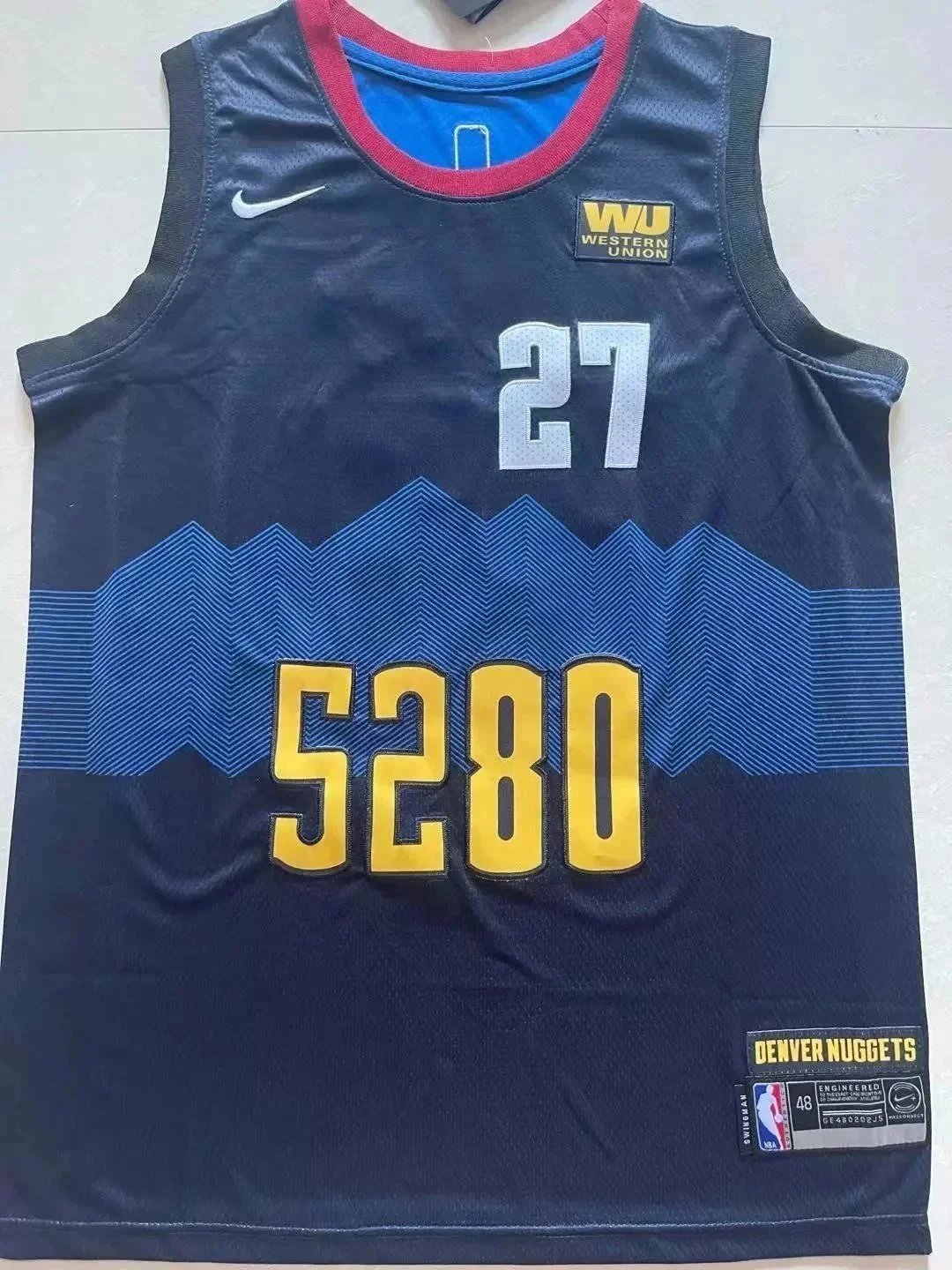 Mitchell & Ness Denver Nuggets Rainbow City Edition Jersey Black - 7