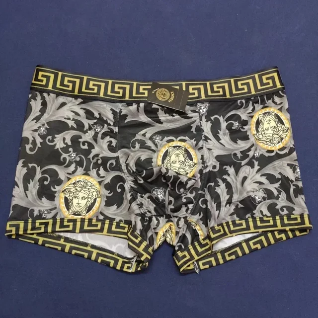 Versace Underwear Men's Baroque Medusa Print Boxer Briefs, 3-Pack product detail image 5