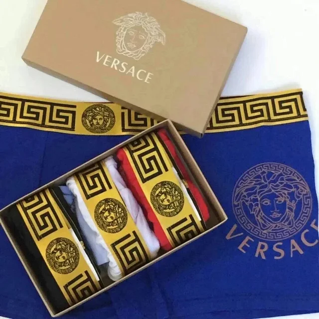 Versace Underwear Men's Medusa and Greek Key Boxer Briefs product detail image 1
