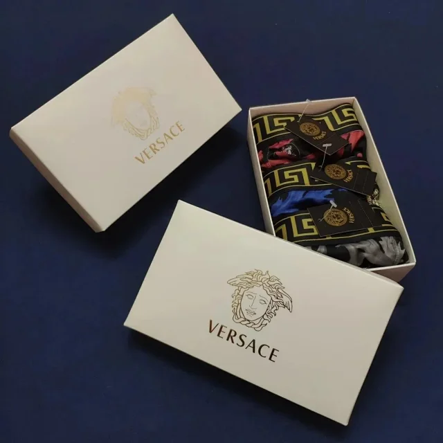 Versace Underwear Men's Baroque Medusa Print Boxer Briefs, 3-Pack product detail image 9