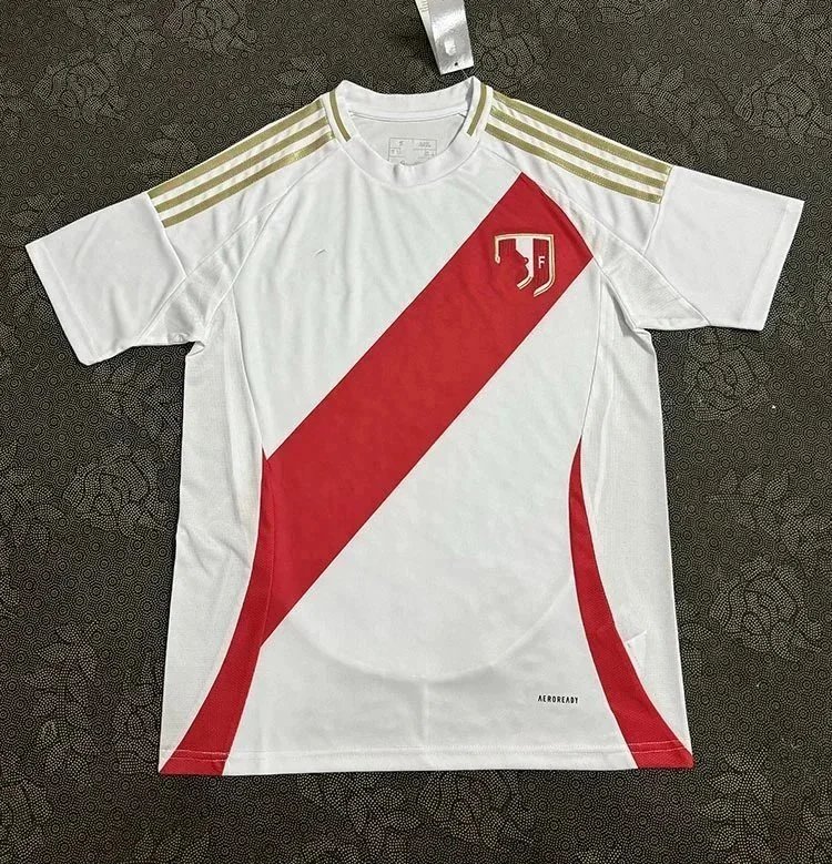 Adidas Football Jerseys 23/24 National Team and Club Jersey — Peru’s home white