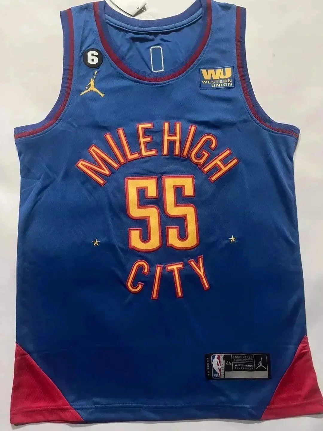 Mitchell & Ness Denver Nuggets Rainbow City Edition Jersey Black - 6