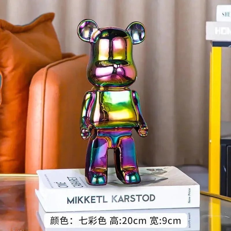 Medicom Toy Bearbrick 100% Iridescent Rainbow Collectible Figure Accessories