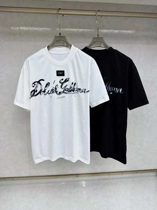 Dolce & Gabbana T-Shirts Logo Graphic Short-Sleeve T-Shirt product detail image 2