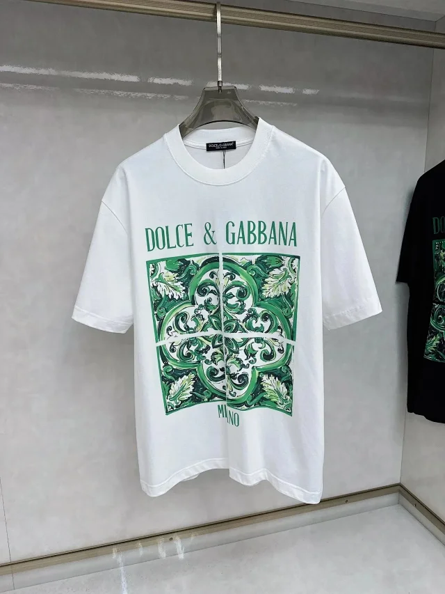Dolce & Gabbana T-Shirts Logo Graphic Short-Sleeve T-Shirt product detail image 9