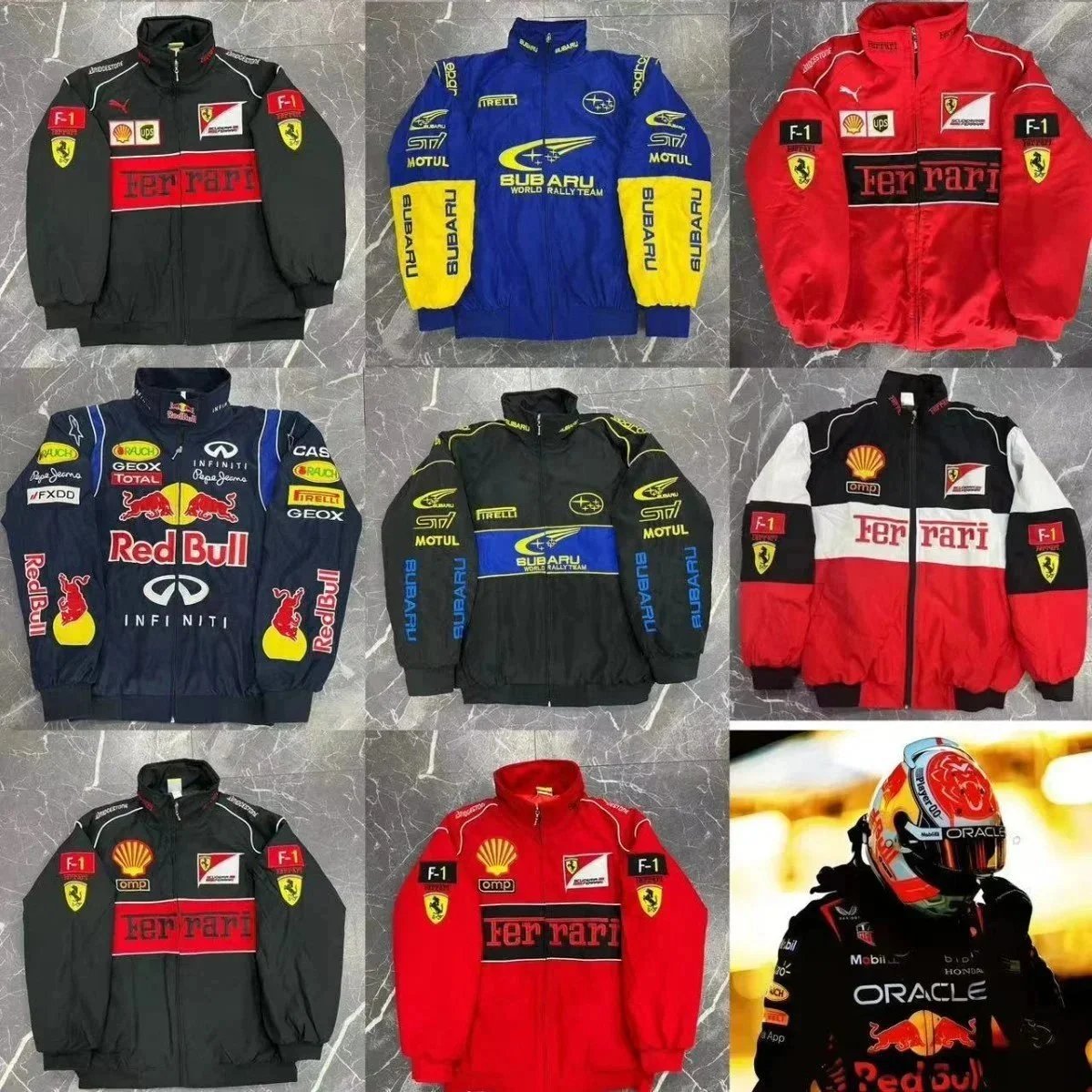 B477 Racing Suit Embroidered Riding Jacket (No returns or exchanges unless defective)