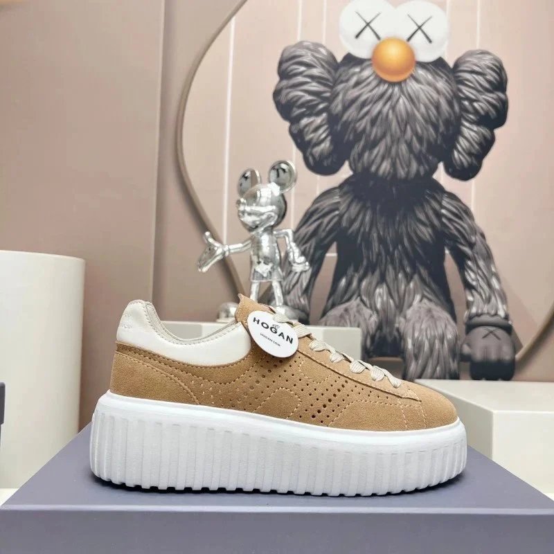 Unbranded Sneakers Lace-Up Platform with Ribbed Sole — 13
