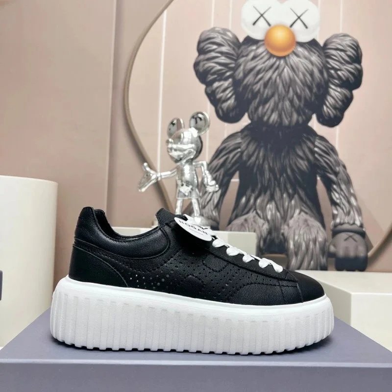 Unbranded Sneakers Lace-Up Platform with Ribbed Sole — 15