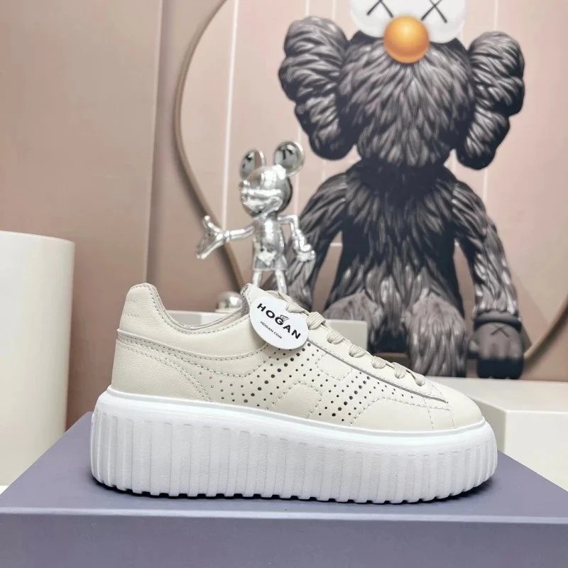 Unbranded Sneakers Lace-Up Platform with Ribbed Sole — 14