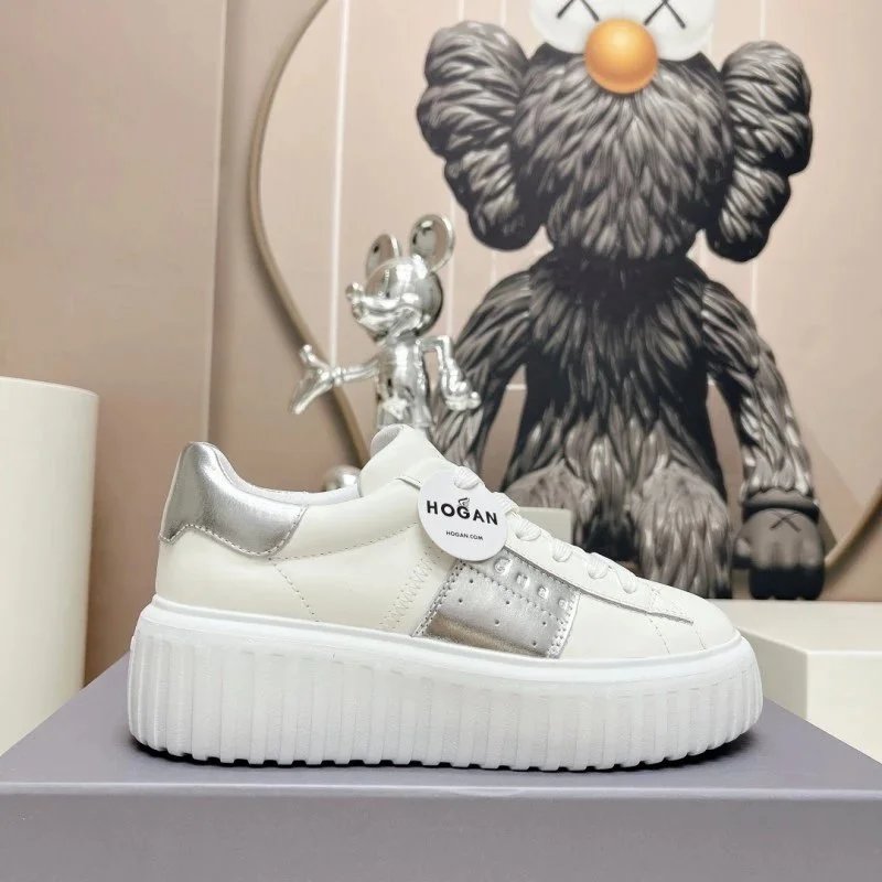 Unbranded Sneakers Lace-Up Platform with Ribbed Sole — 5