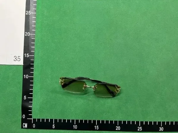 Cartier Santos de Cartier Rimless Sunglasses Gray Gradient Gold - 6