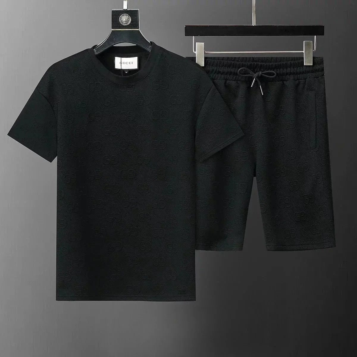 Gucci Men's Embossed GG Monogram T-Shirt and Shorts Set product photo 4