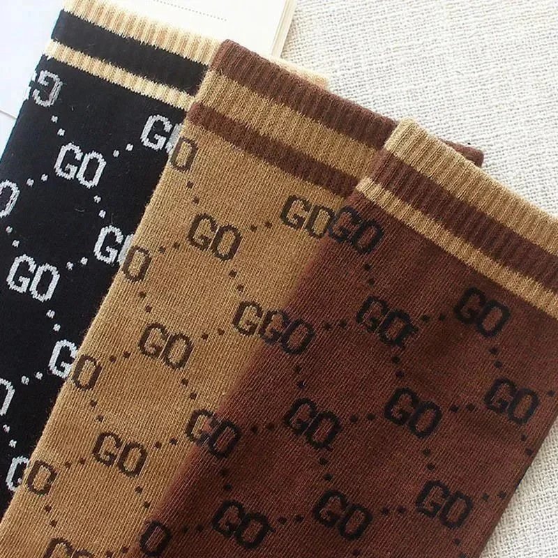 Gucci GG Monogram Socks Black Brown - 9