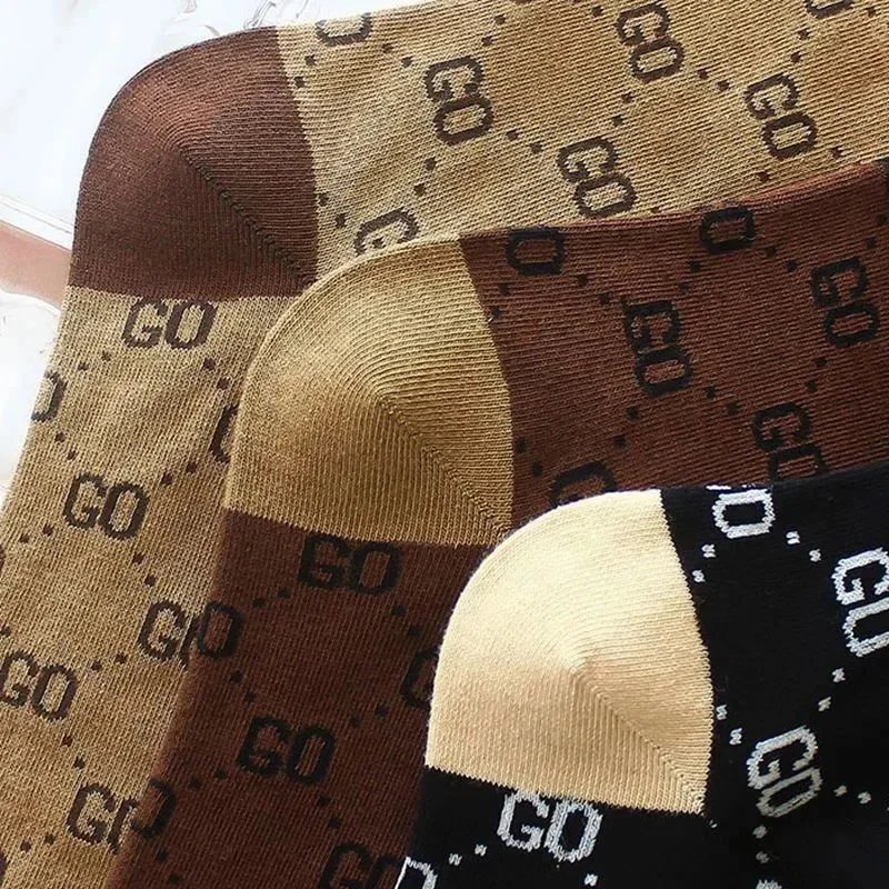 Gucci GG Monogram Socks Black Brown - 10