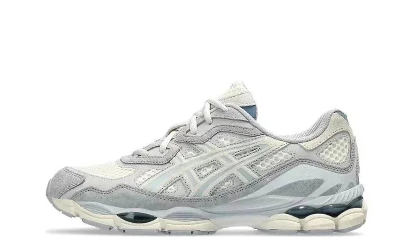 ASICS Sneakers Low-top mesh and suede with segmented cushioned sole — Dark gray
