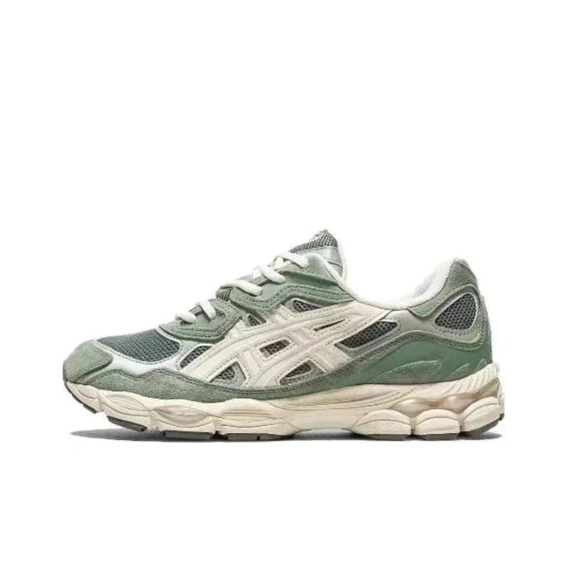 ASICS Sneakers Low-top mesh and suede with segmented cushioned sole — Green