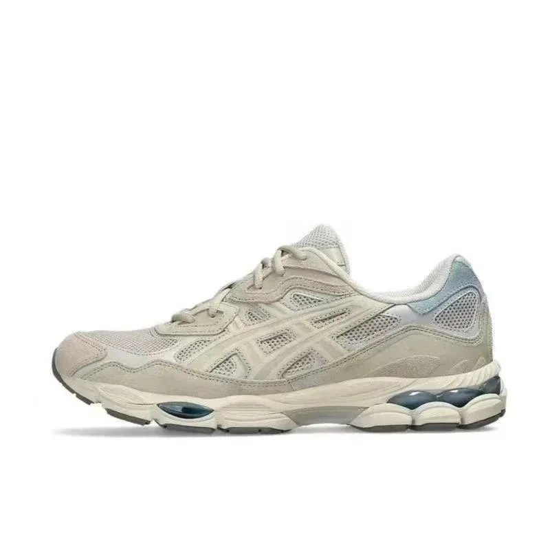 ASICS Sneakers Low-top mesh and suede with segmented cushioned sole — Ash silver