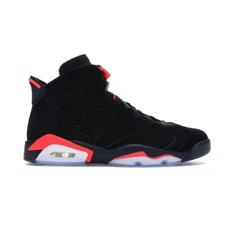 Jordan high-top sneakers in black and red product photo 2
