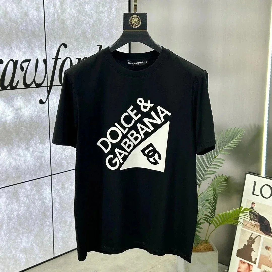 Dolce & Gabbana T-Shirts Logo Graphic Short-Sleeve T-Shirt — 4