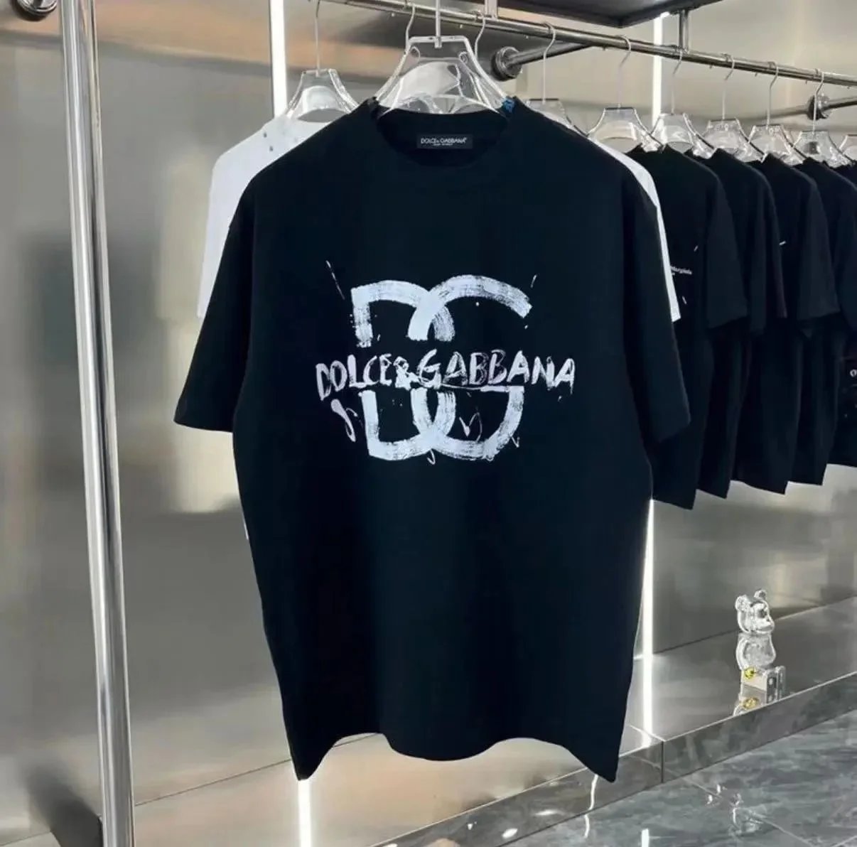 Dolce & Gabbana T-Shirts Logo Graphic Short-Sleeve T-Shirt — 31