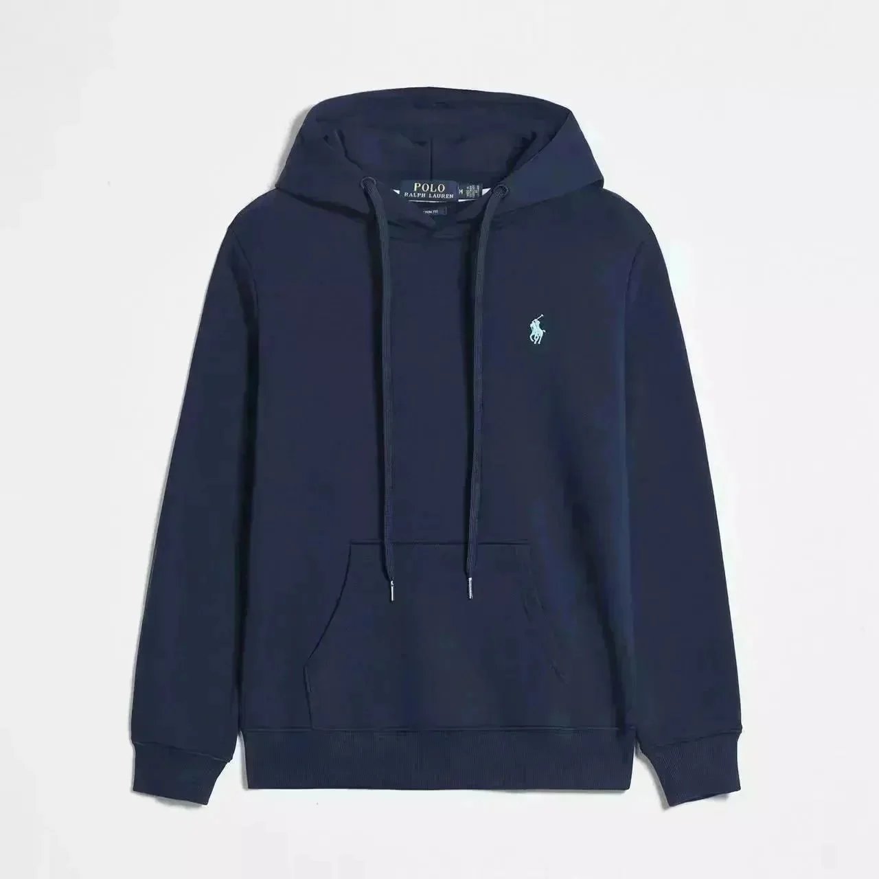 Royal Blue Green Label Pullover Hoodie