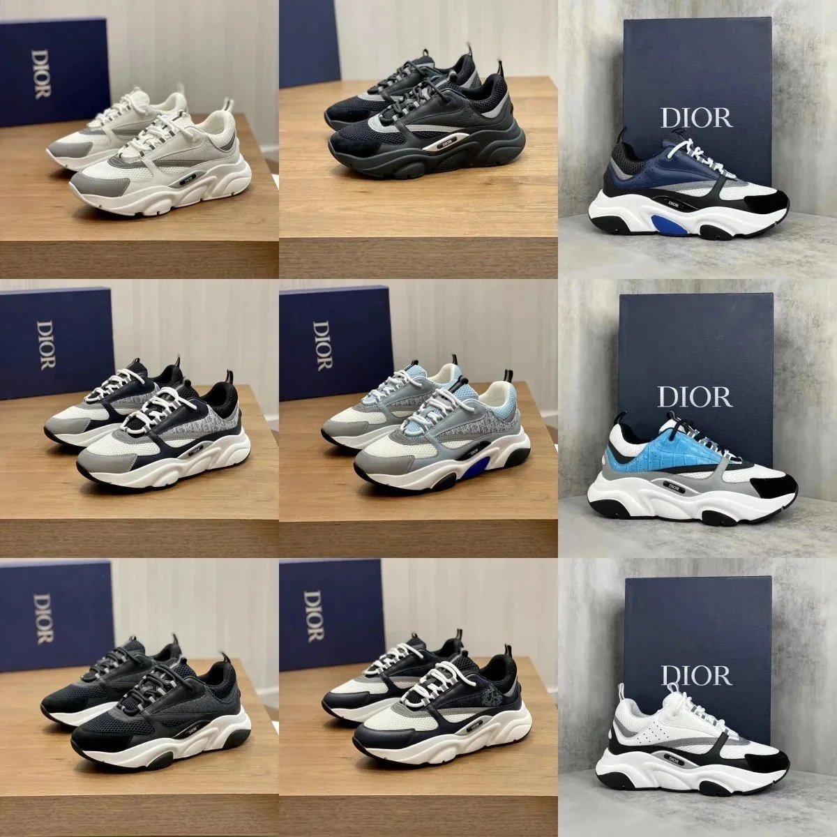 Dior High street trendy sneakers-003