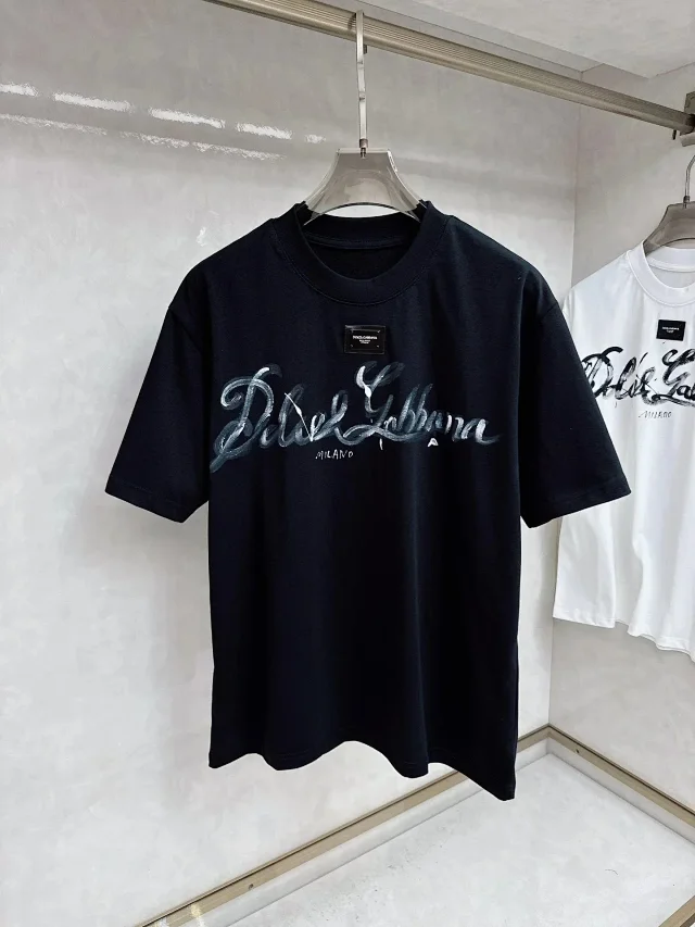 Dolce & Gabbana T-Shirts Logo Graphic Short-Sleeve T-Shirt product detail image 5